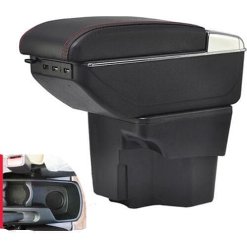 For Kia Rio III armrest box Kia Rio 3 central Store content box cup holder 2012-2016 Automotive retrofit accessories