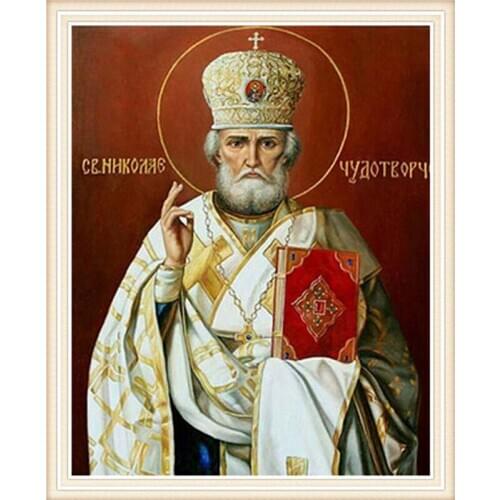 Religion Embroidery Cross Stitch Needlework 3D Diamond Painting Full Resin Diamond Mosaic DIY Diamond Needlework Mosaic