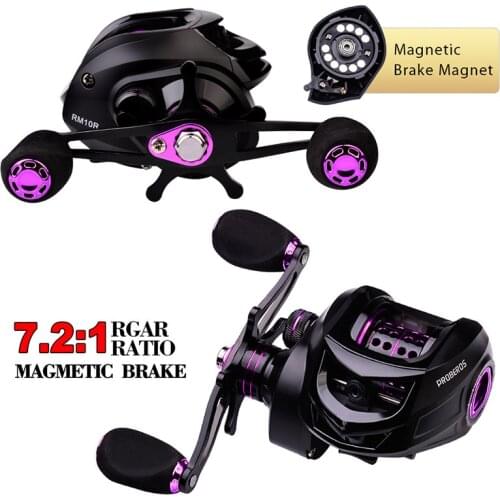 Fishing Reel 7: 2: 1 Electromagnetic Brake Water Drop Wheel Explosion-proof Reel 3 + 1 Shaft 10KG Fishing Weight Fishing Tools
