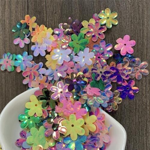 Hexapetalous flowers sequins loose sequins pvc sequin DIY hat dress hair accessories toy accessories