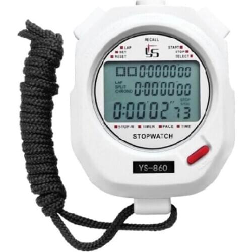 Three Rows of 100 Stopwatch Timers Track and Field Training Black and White 2 Color Optional Running Timer K43D