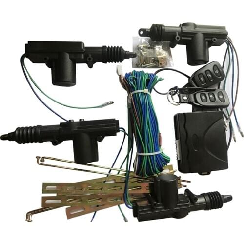 Universal Car Auto Remote 4 Door Bracket Keyless Entry System 360 Degree Rotation Central Locking Alarm Security Kit