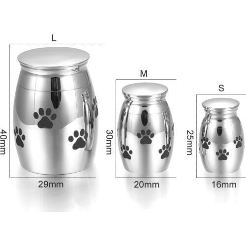 Adult Cremation Urn Beautiful Funeral Urns with Keepsake Pet Dog Cats Paws Pattern