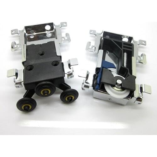 High Quality Sliding Wardrobe Door Pulley Top And Bottom Wheels Runner Cabinet Guides Kit Side-mounted Hanging Sliding Pulley