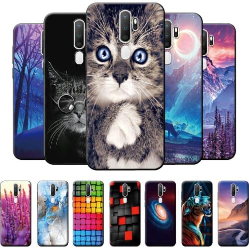 For OPPO A5 2020 Case Black Protective Case For OPPO A5 2020 Silicone TPU Cover on OPPO A5 2020 Soft Phone Case For OPPO A5 2020