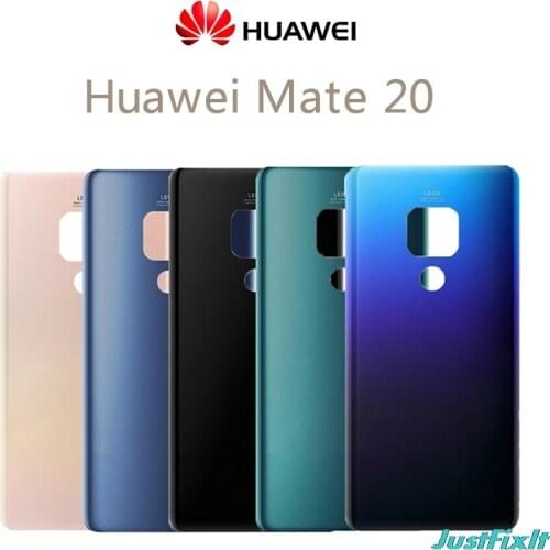 Replacement Original Battery Cover Back Glass Panel Rear Door Housing Case For Huawei Mate 20 Battery Cover