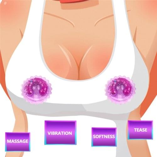 1 Pair Sexy Pasties Stickers Vibrators Sex Toys for Women Nipple Cover Vibrator Adult Products Female Breast Stimulator