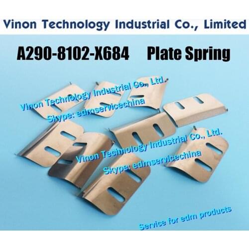 2pcs) F134 edm Plate Spring Upper A290-8102-X684 for Fanuc 0iA,1iA,0iB,1iB,0iC machine Cutter Spring A2908102X684, A290.8102.X6