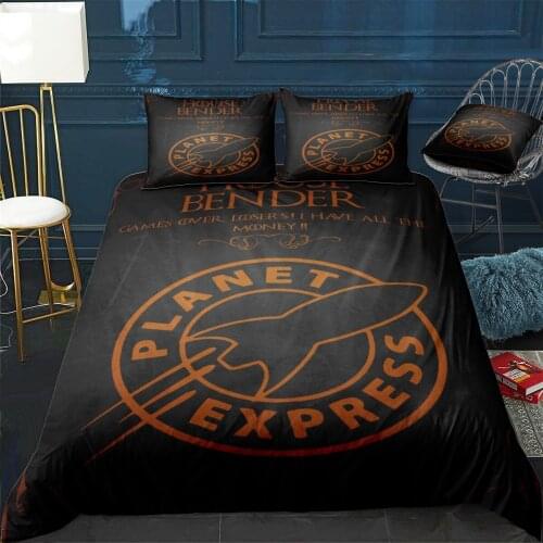 House Bender futurama Duvet Cover Comfortable Quilt Home Decora Design Universal Bedding Set Bedclothes+Pillowcase 3pcs
