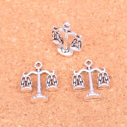 55Pcs Antique Silver Plated libra scales of justice Charms Diy Handmade Jewelry Findings Accessories 22*17mm