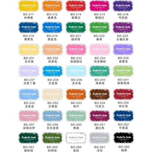 6pcs/pack Multi-color Vintage BIg Size Rubber Stamp Ink pad For DIY Scrapbooking Decor Photo Album Making