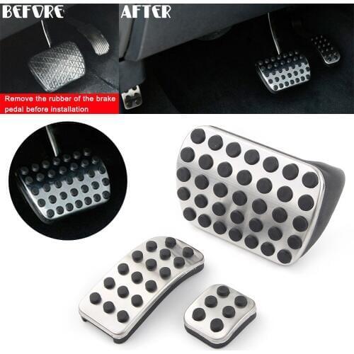 Car Brake Gas Pedals Footrest Cover For Mercedes Benz V-Class W447 2015-2018 & Vito W639 2011-2018 & Viano 2010-2015 3PCS/Set