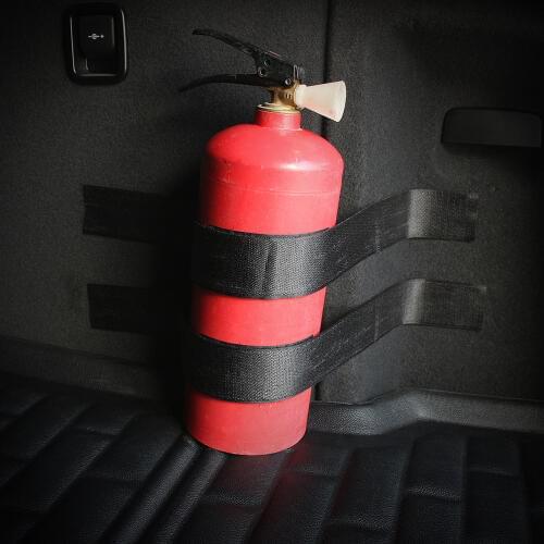Car Fire extinguisher Holder Safety Strap Kit for VW jetta Golf POLO Passat Cruze RIO K2 IX35 Solaris For Skoda Opel Mokka