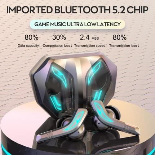 56 hours long battery life wireless bluetooth V5.1 headset colorful wireless headset HIFI stereo earplugs 0 delay headset