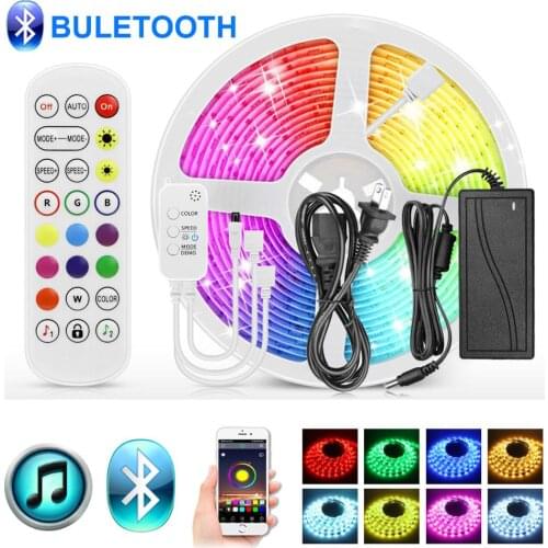 Bluetooth LED Strip lights 5M/10M/15M /20M/30M 5050 RGB Smart LED Cabinet light Music lights for Kitchen Cabinet Decoration