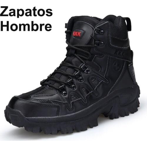 Mens Military Boot Combat Mens Ankle Boot Tactical Big Size 39-46 Army Boot Male Shoes Work Safety Shoes Motocycle Boots