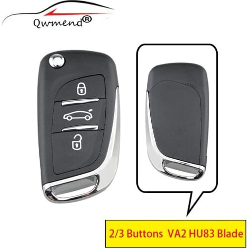 Rmote Key Fob for Peugeot 307 308 407 408 3008 for Citroen PICASSO C2 C3 C4 C5 C6 C8 Smart Car Key Shell Case Cover 2/3buttons