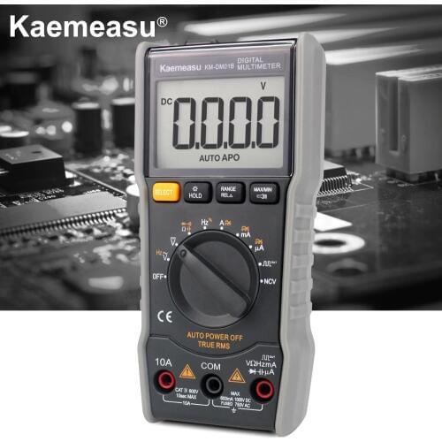 Digital Multimeter Anti-burn Mini DC/AC NCV Square-wave output True RMS Diode Tester Electronic Maintenance instrument KM-DM01B