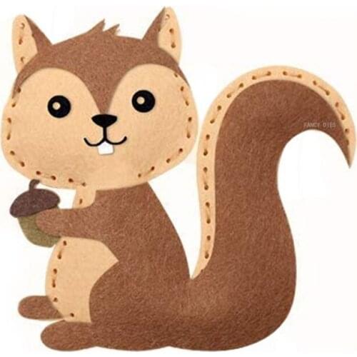 2021 New Cute Squirrel Wooden Cutting Die Scrapbooking DIY Decor Knife Mold Cutter
