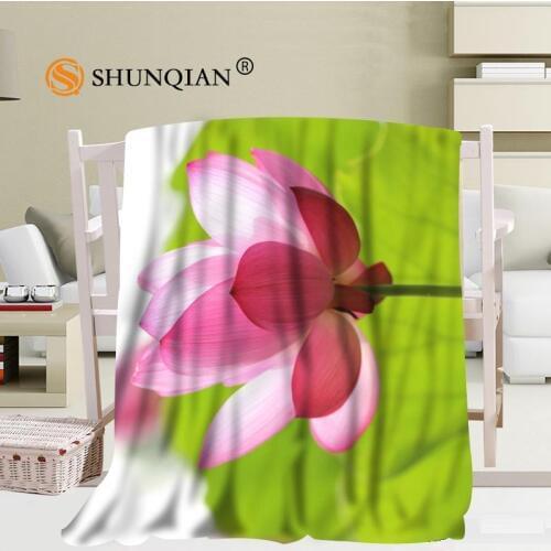 New Arrival Custom Lotus Blanket Sofa New Blanket Portable Soft Blanket Bed Plane Travel Adult Home Blanket