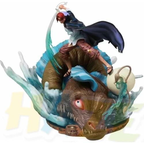 Shanks Statue Model Painted Anime One Piece Figure Figurine Model Toy Collection In Box 27cm