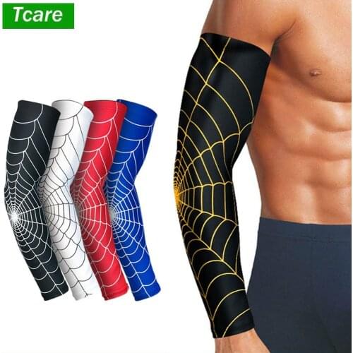 Tcare 1 Piece Cool Men Sport Cycling Running Bicycle UV Sun Protection Cuff Cover Protective Arm Sleeve Bike Arm Warmers Sleeves