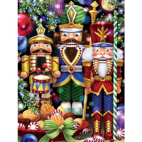 XUEQIXIAOZU 5D DIY Cartoon Diamond Painting Toy Soldier Diamond Embroidery Rhinestone Cross Stitch Mosaic Kit Mosaic Decoration