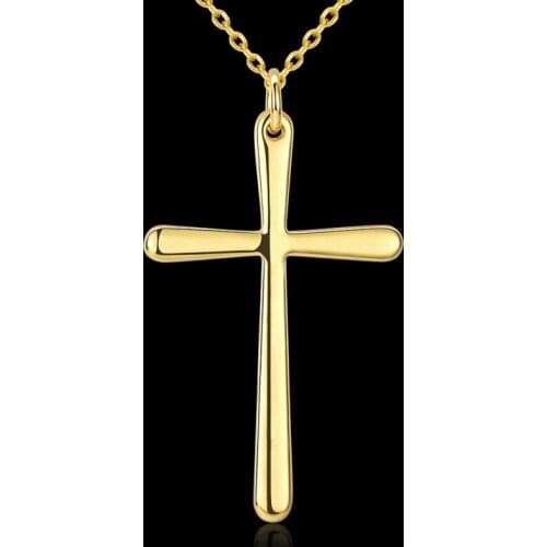 Garilina Religious Cross gold necklace pendant for women men AP2114