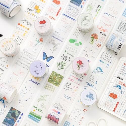 10pcs/1lot Decorative Adhesive tapes Sunny Notes Series Scrapbooking DIY Paper Scrapbooking Stickers 5m