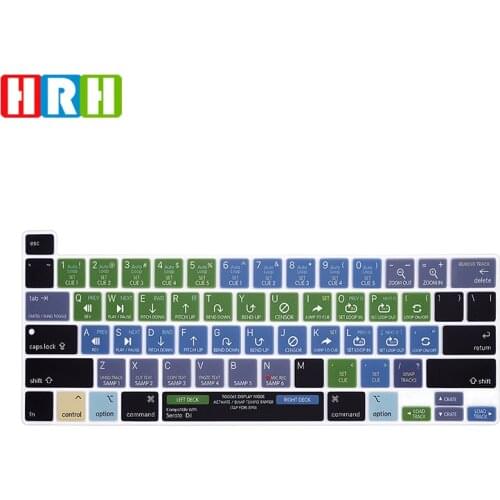 HRH Serato DJ Shortcut Hotkey Keyboard Cover Skin For MacBook New Pro 16 2019 A2141 M1 Chip A2338/A2251/A2289 2020