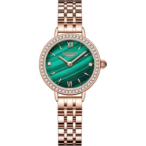 Женские часы с кожаным ремешком GUANQIN China At AliExpress