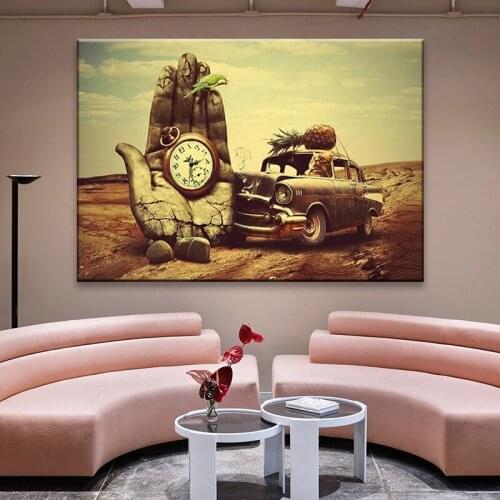 Persistence of Time Salvador Dali Canvas painting Wall Art Picture Prints for poster for living room home decoration frame