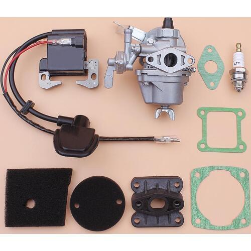 Carburetor Ignition Coil For Robin NB411 BG411 CG411 Air Filter Element Intake Manifold Gasket Set Trimmer