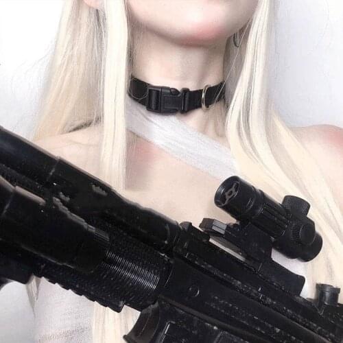 Korea Ulzzang Gothic necklace collar Vintage ins casual Sweet fashion punk Harajuku female hip-hop dark Chokers Necklaces