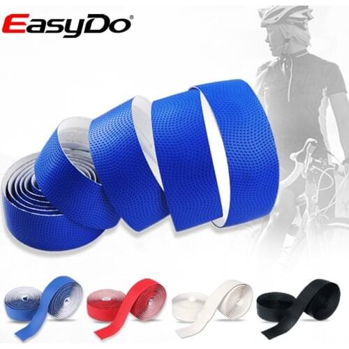 EasyDo Road Bikes Bicycle Handlebar Tape Imitation Leather Bar Tape Non-slip Soft EVA Sponge Leather Textured Tape