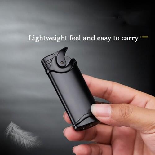 Retro Metal Cool Gas Torch Lighter Windproof Blue Flame Lighter Turbo Butane Jet Lighters Gadgets for Men Smoking Accessories