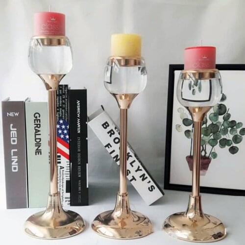 Metal Candle Holder Exquisite Candlesticks Wedding Table Candle Stand Party Centerpiece Luxury Home Decoration