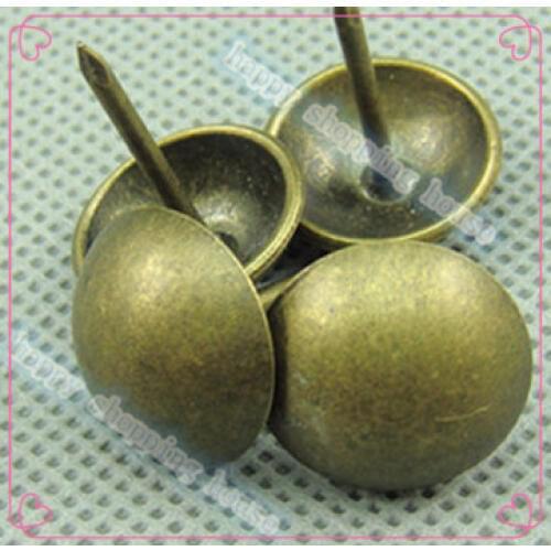 Hardware Antique Bronze Decorative Upholstery Nail Jewelry Gift Box Sofa Decorative Tacks Doornail 16MM*20MM