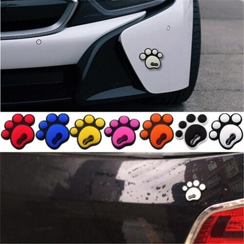 Cartoon Car Anti collision Sticker Bear Paw Dog Animal Footprint Car Crash Sticker Car Body Door Guard Protector Car Decoration