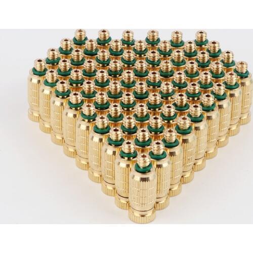 Spray Nozzle 3/16" Male Thread Garden Mist Sprinkler Cooling System High Pressure Atomizer Misting Nozzles Fogging Sprayers 50