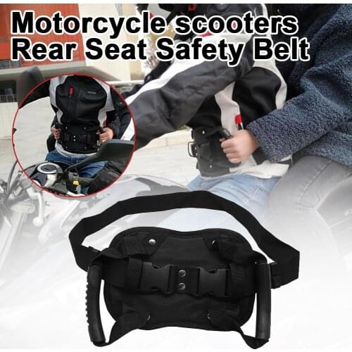 Motorcycle Safety Belt Rear Seat Passenger Grip Grab Handle Non-slip Strap With Handle For Children Free Shipping
