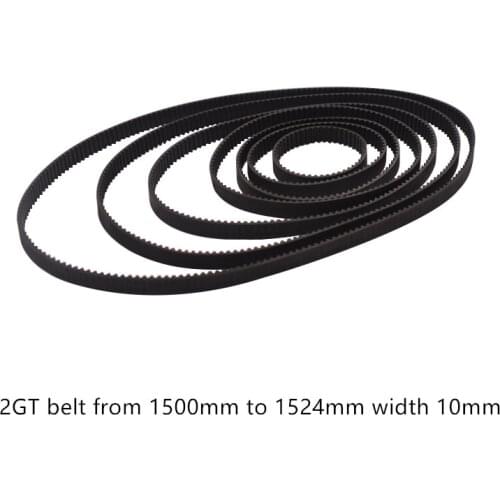 3D printer belt GT2 closed loop rubber 2GT timing 1500 width 10mm