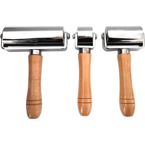 26/60mm Press Edge Roller Leather craft Glue Laminating Tool Leather Edge Creaser & Smoother Steel Iron Roller DIY Handmade