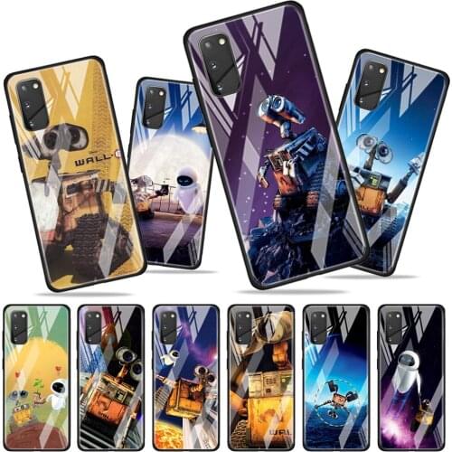 Disney Movie WALL·E for Samsung Galaxy S20 FE Ultra Note 20 S10 Lite S9 S8 Plus Luxury Tempered Glass Phone Case Cover