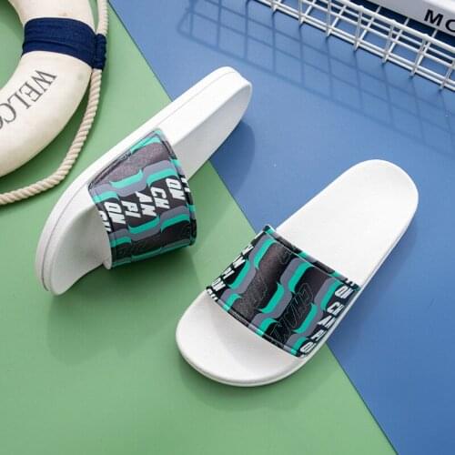 Summer Couple Thick Platform Slippers Non-slip Bathroom House Slides Couple Indoor Soft Bottoms Home Bath Women Shoes TX327