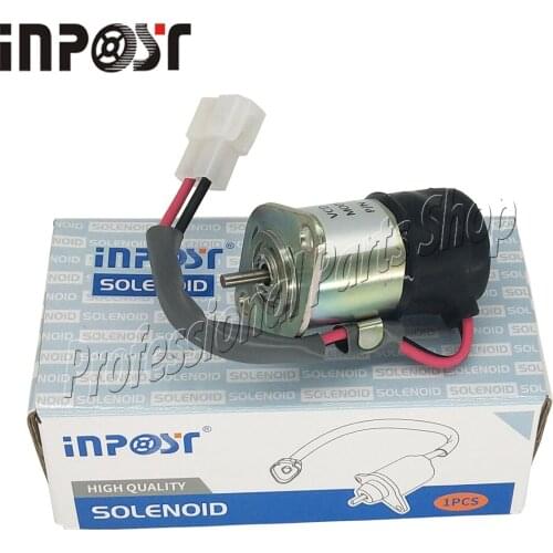 Stop Solenoid 12V 16271-60012 052600-4151 For Kubota Mowers ZD25F ZD28 ZD326 ZD331 ZD1211 F2400 FZ2100 R310B