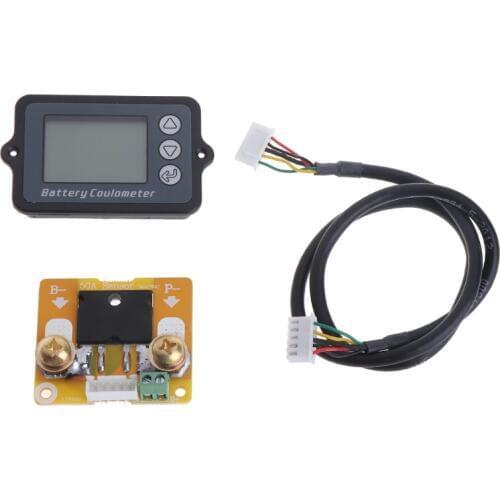 DC 8-80V 50A Battery Coulometer TK15 Battery Tester for LiFePo Coulomb Counter L15