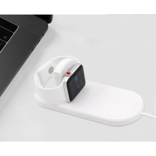 URVOI Mini AirPower for apple watch series 2 3 4 band Charger band for iphone Xs 8 plus stand support 7.5w fast charging Gen.2