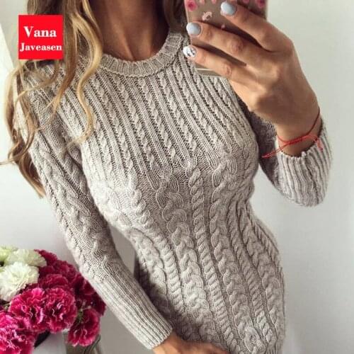 Модные вязаные платья Vana Javeasen China At AliExpress