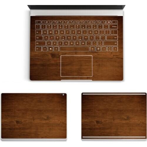 Wood grain series PVC Vinyl Decal Laptop Sticker for Microsoft Surface book 13.5 inch High Quality Decoration Case Skin Stickers